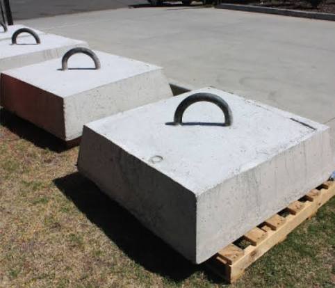 PRECAST CONCRETE SINKER BLOCKS SUPPLIER